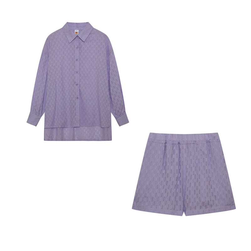 Elizabeth - Set van Blouse en Lichte Shorts