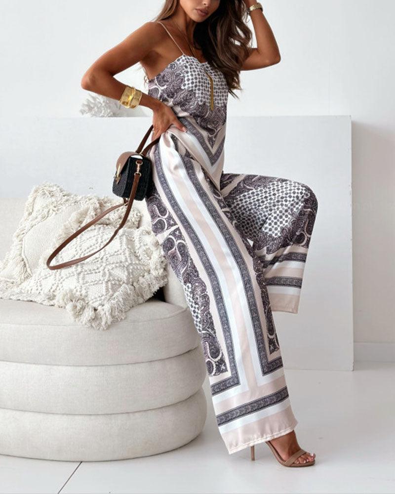 Lilly | Elegant two-piece set with top with laces and pants ready for vacation