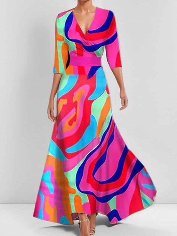 Saskia | Elegants set maxi midi dress glamor for the coast