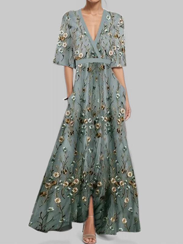 Saskia | Elegants set maxi midi dress glamor for the coast