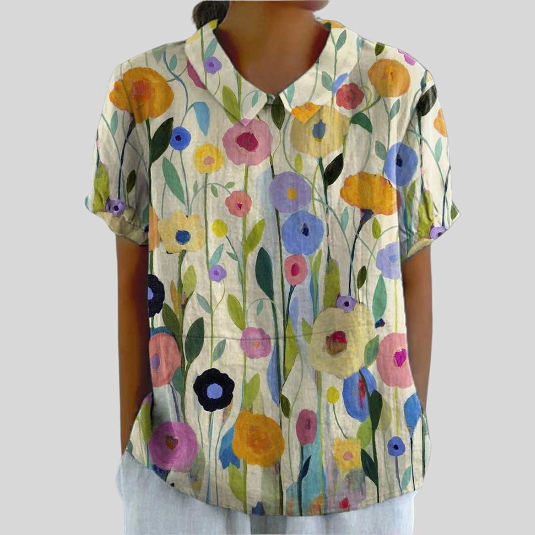 Elegante Bloemige Top