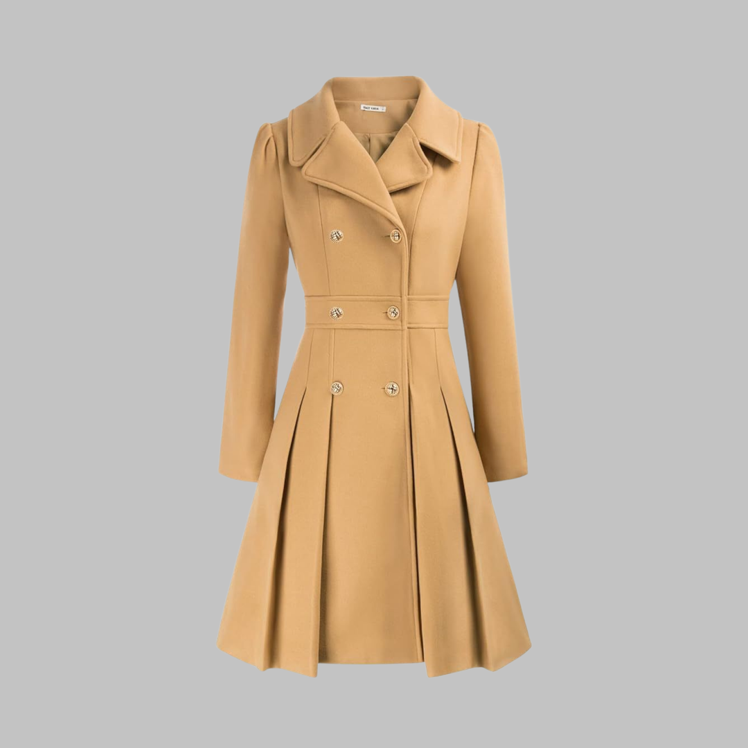 Jacinta | Classy Double Button Long Sleeve Coat