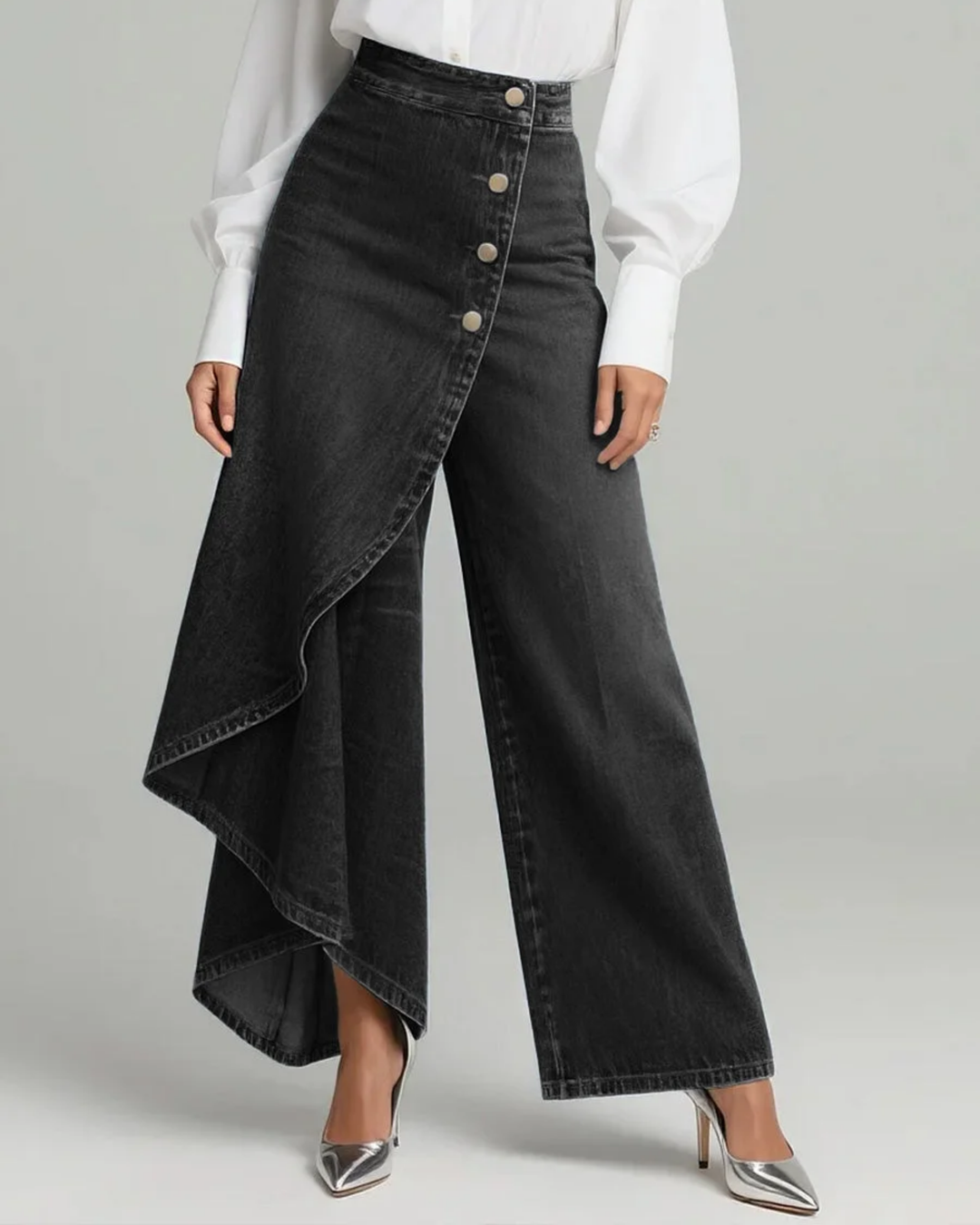 Emily - Wrap Denim Pants