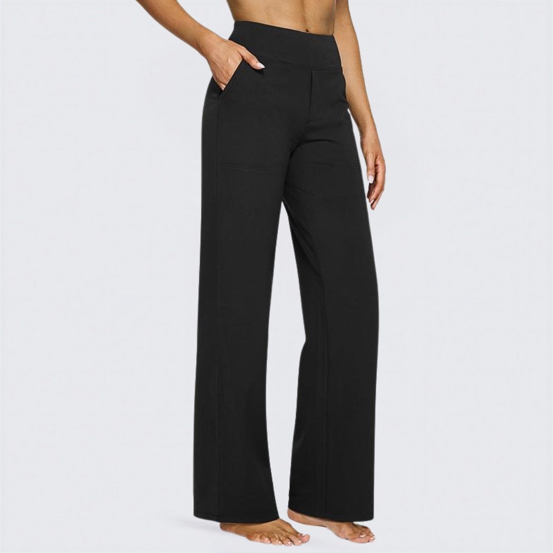 Saskia | Comfortable High-Waist Wide Leg Pants for Yoga and Outdoor Fun