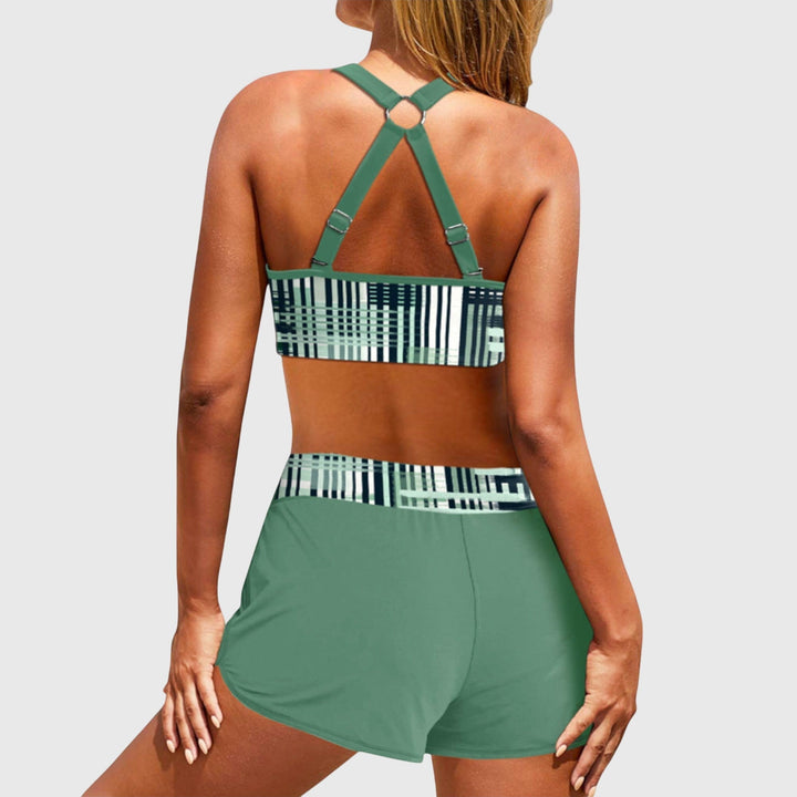 Emily | Striped high-waist bikini