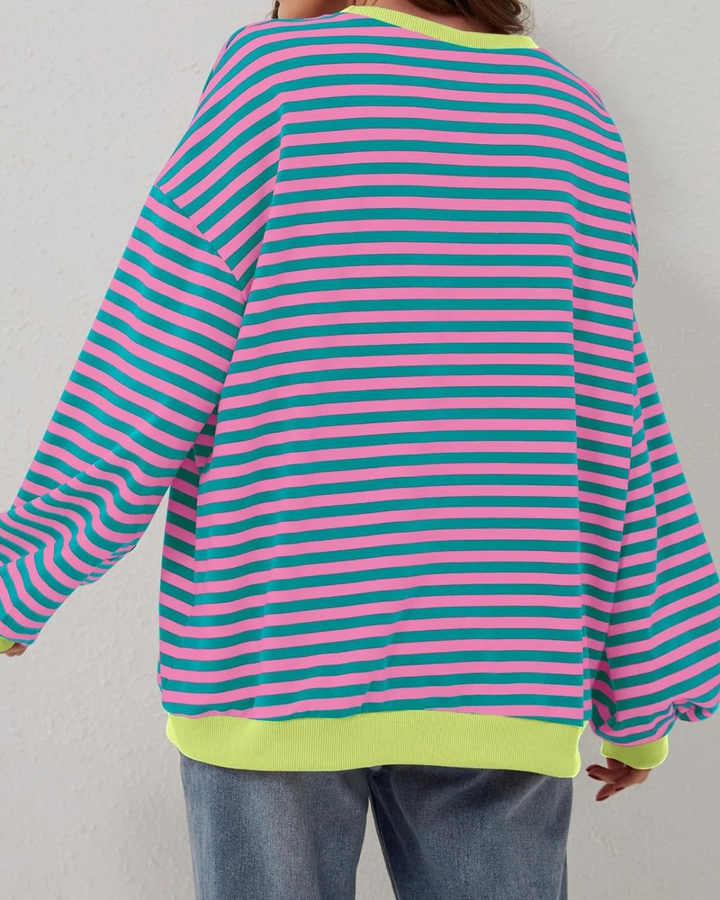 Alana | Striped Oversized Sweatshirt