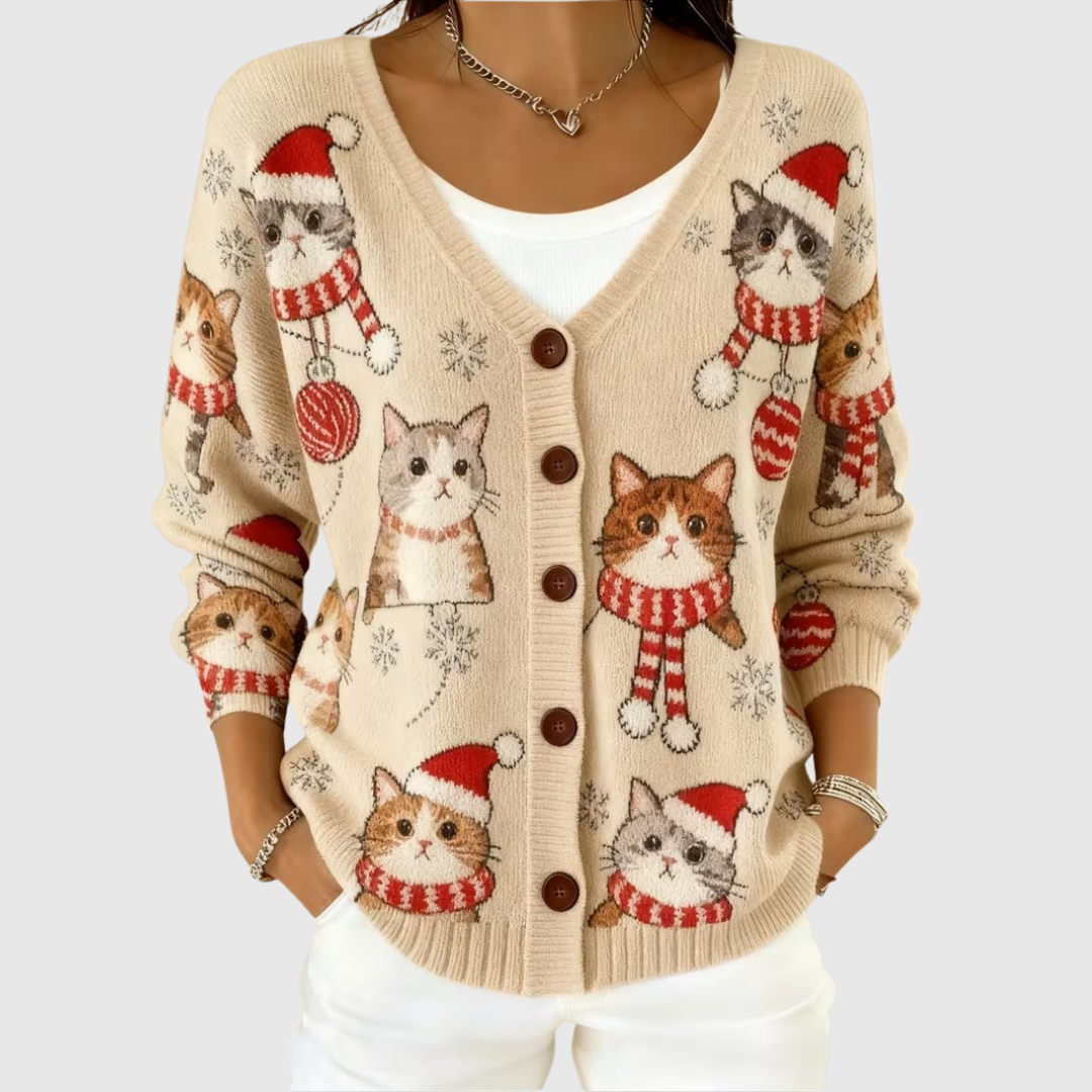 Comfortabele Gebreide Cardigan met Knopen