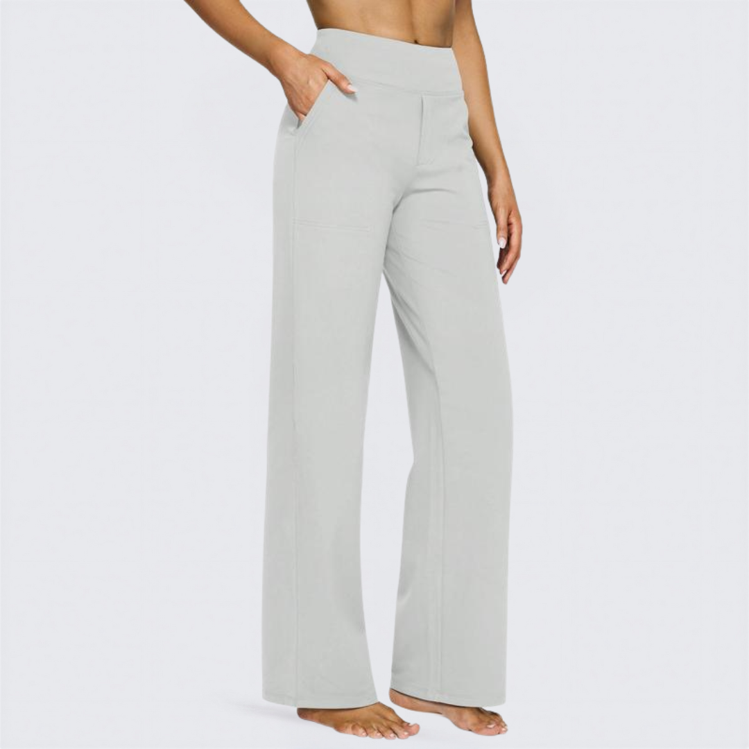 Saskia | Comfortable High-Waist Wide Leg Pants for Yoga and Outdoor Fun