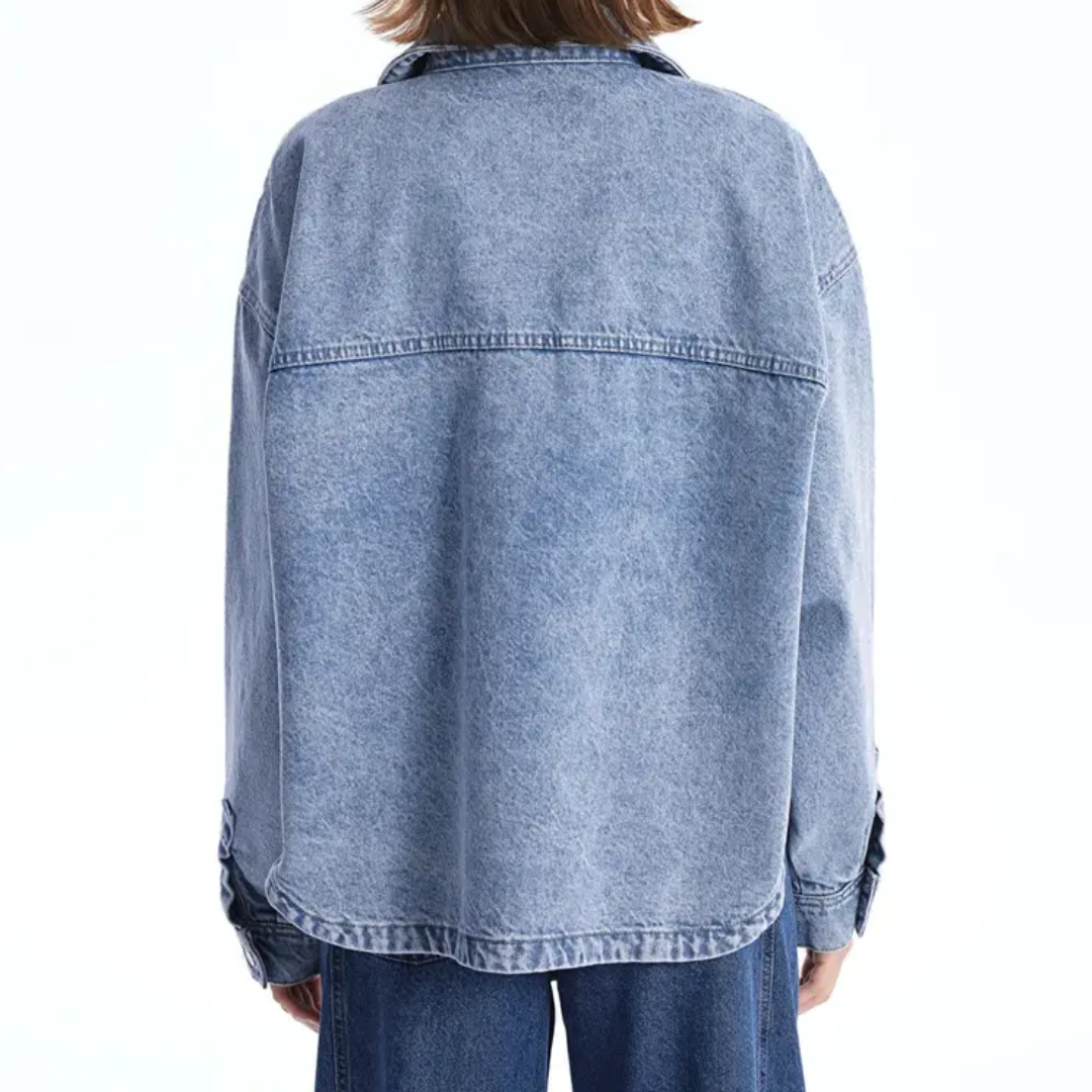 Sienna | Classic Button-Up Denim Shirt Jacket