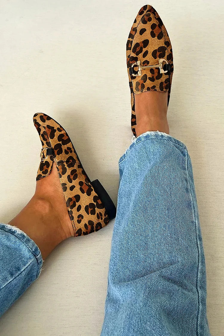 Rieke | Elegant leopard loafers