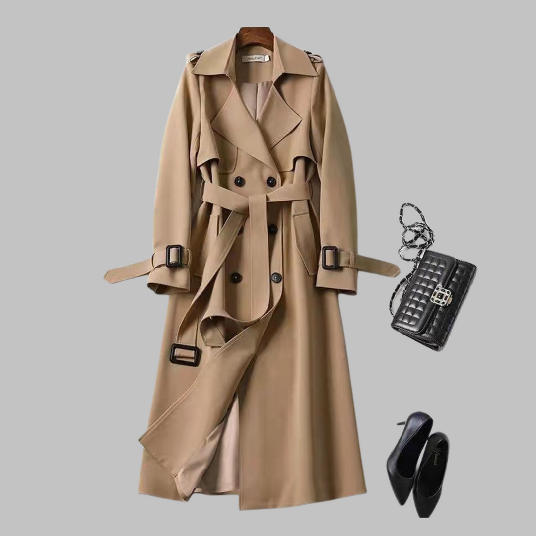 Isabelle | Elegant Knee-Length Loose Fit Coat