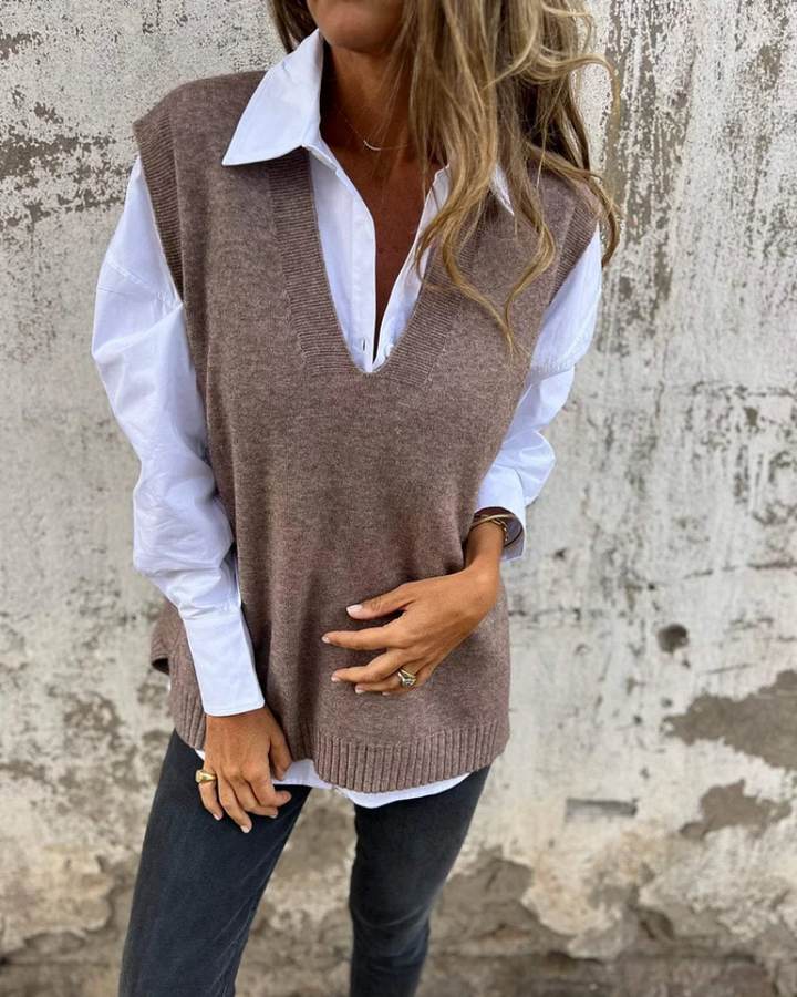 Erin | Stylish Knit Sweater Vest