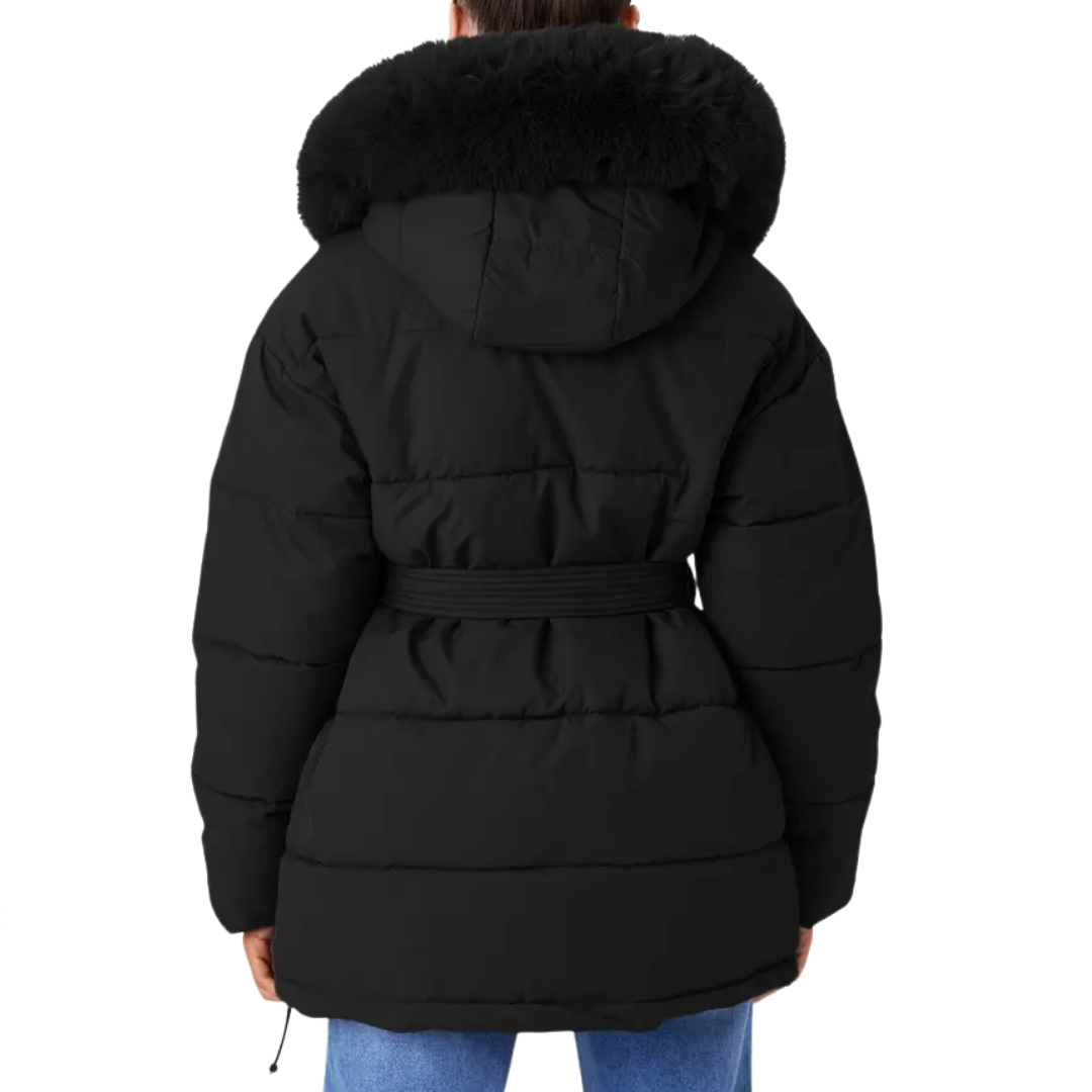 Daisy | Fluffy Fur Collar Thermal Coat