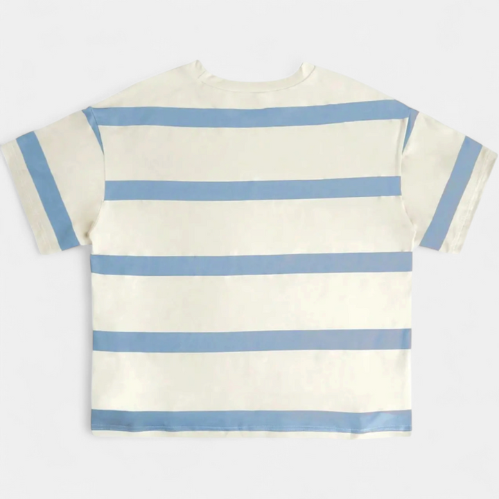 Tessa | Relaxed Striped Soft Crew Top