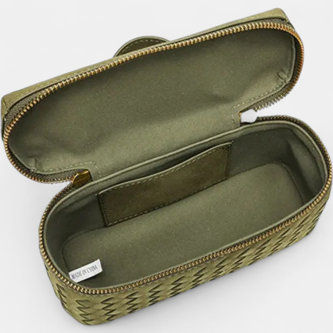Alana | Vintage Matte Hand-Woven Box Bag