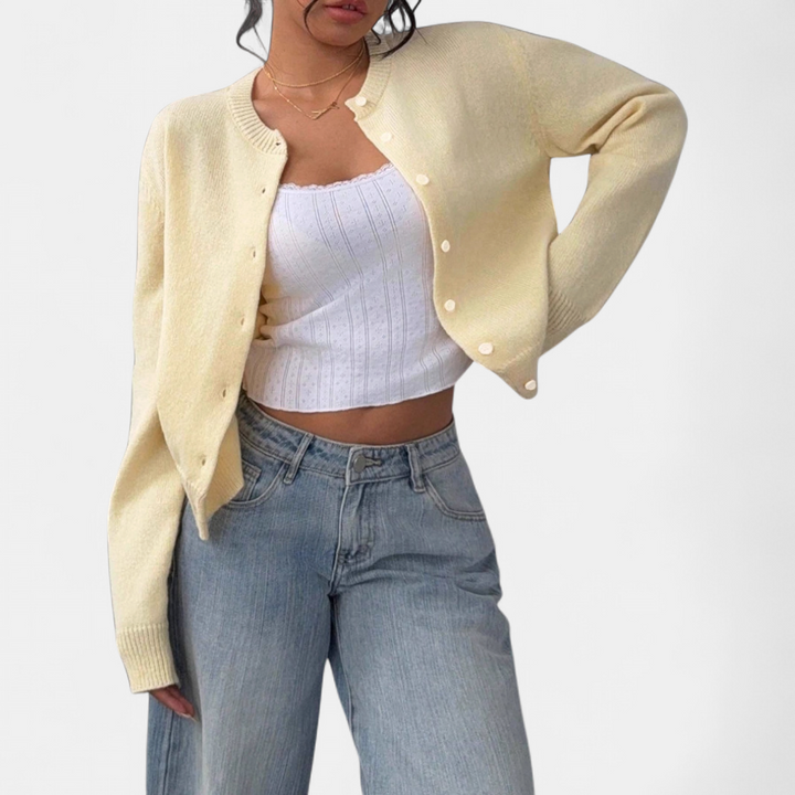 Quinn | Cosy Button-Front Knit Cardigan