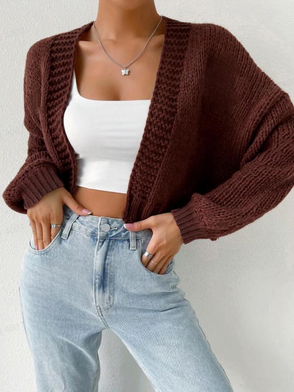 Natalie | Open Front Knit Cardigan with Cartoon Print for Cosy Outfits