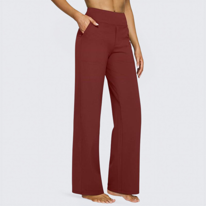 Saskia | Comfortable High-Waist Wide Leg Pants for Yoga and Outdoor Fun
