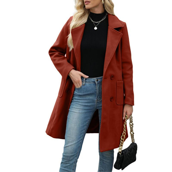 Natalie | Casual Wool Blend Warm Coat with Notch Lapel for Winter Wear