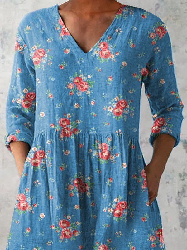 Mechthild | Long blouse with V-neck