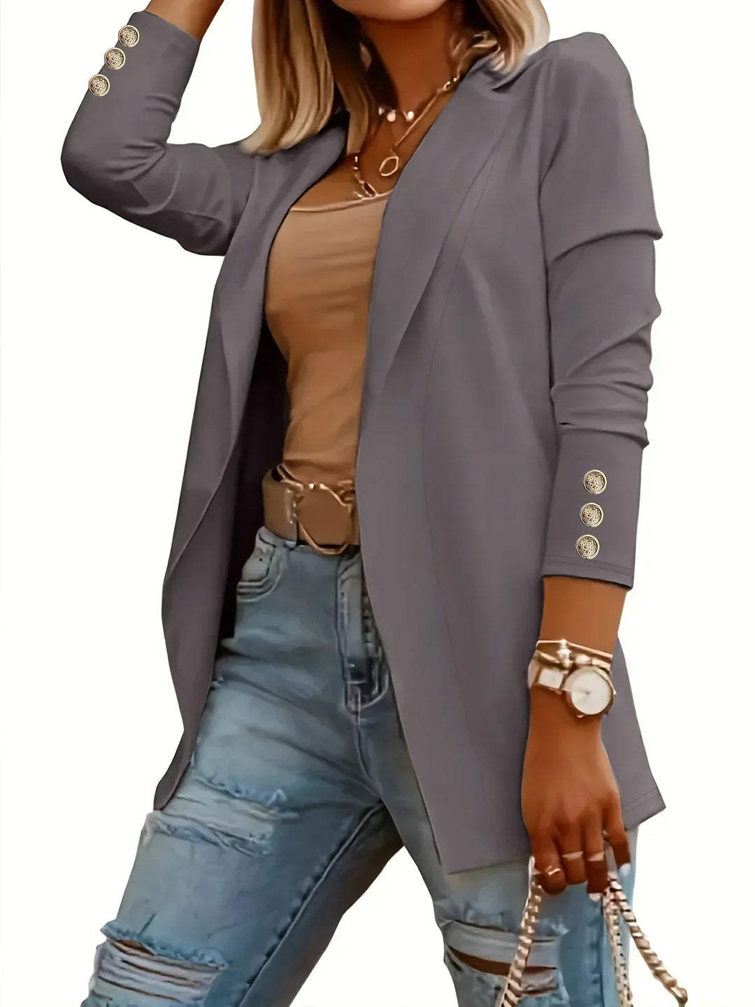 Chloe | Chic Open Front Jacket