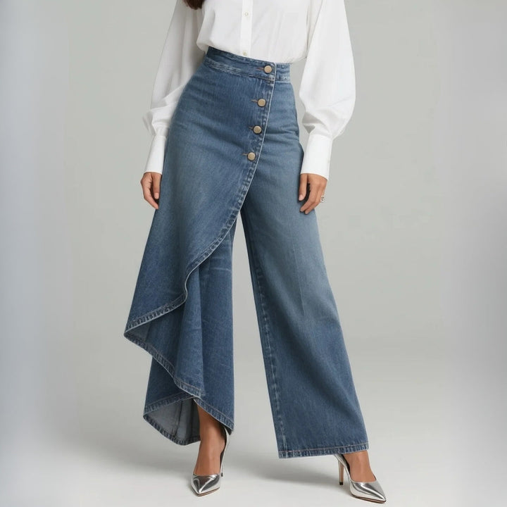 Emily - Wrap Denim Pants