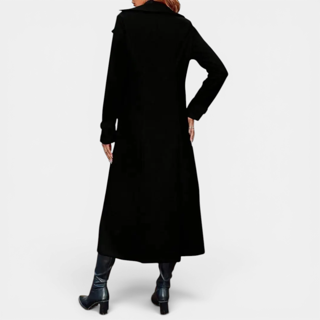 Elsie | Double-Breasted Wool Long Coat