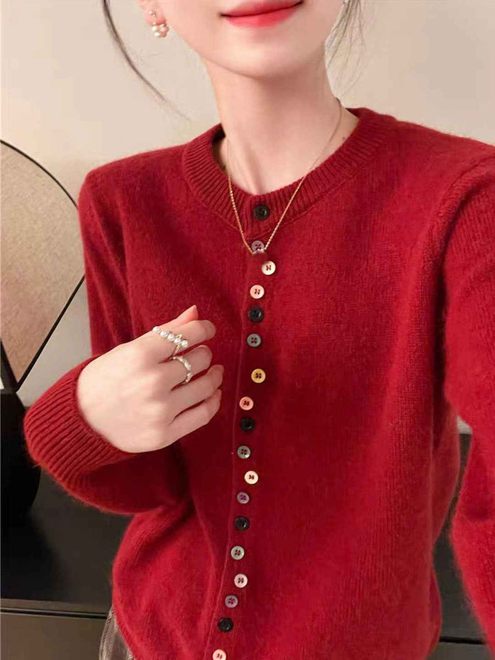 Sally | Elegant Buttoned Knit Cardigan