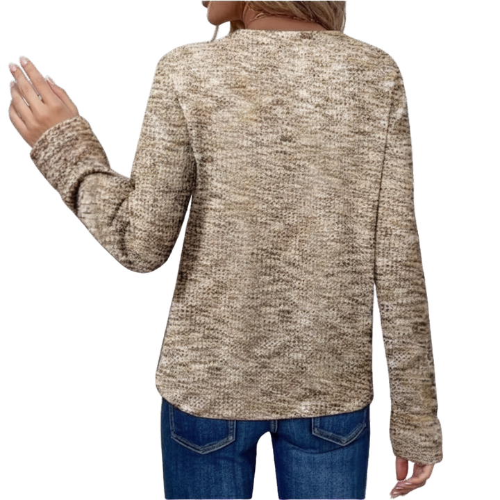 Rachael | Cosy V-Neck Waffle Knit Top