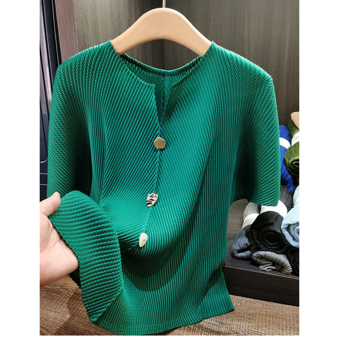Sienna | Lightweight Round Neck Cardigan Top