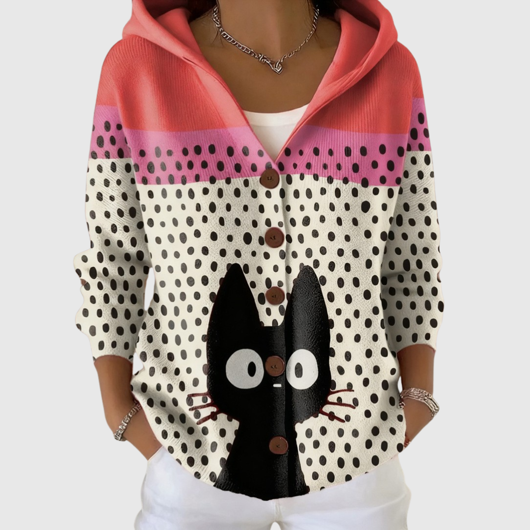 Comfortabele Gebreide Hoodie Cardigan