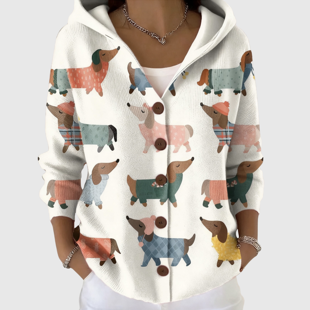 Comfortabele Gebreide Hoodie Cardigan