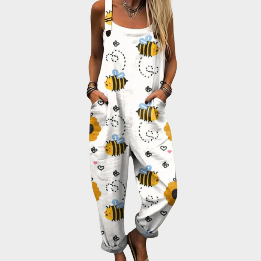 Comfortabele gedrukte jumpsuit