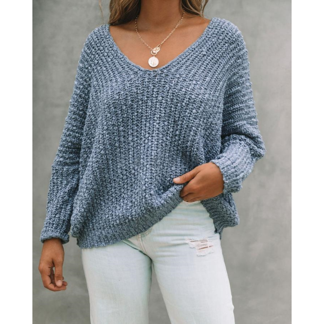 Mackenzie | Comfy Drop Shoulder Long Sleeve Sweater