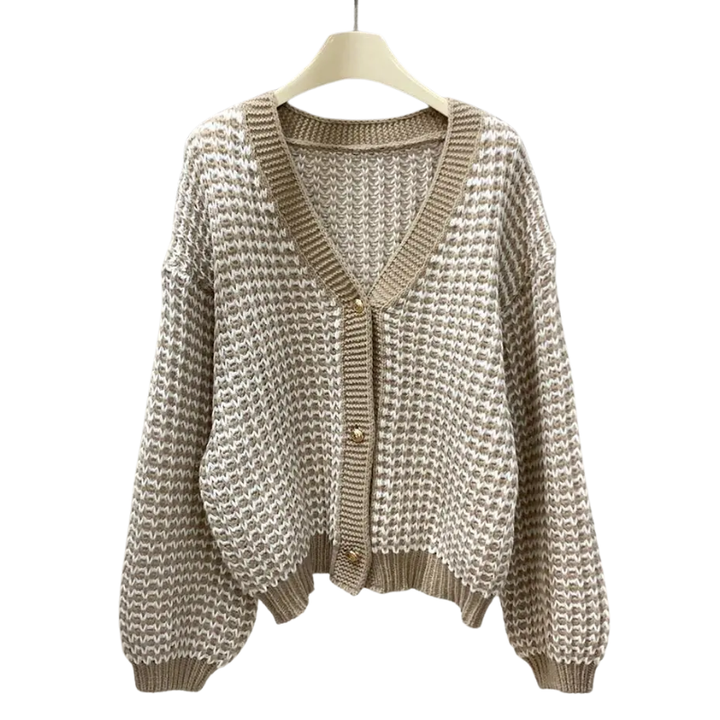 Matilda | Cosy Colorblock Button Cardigan Sweater