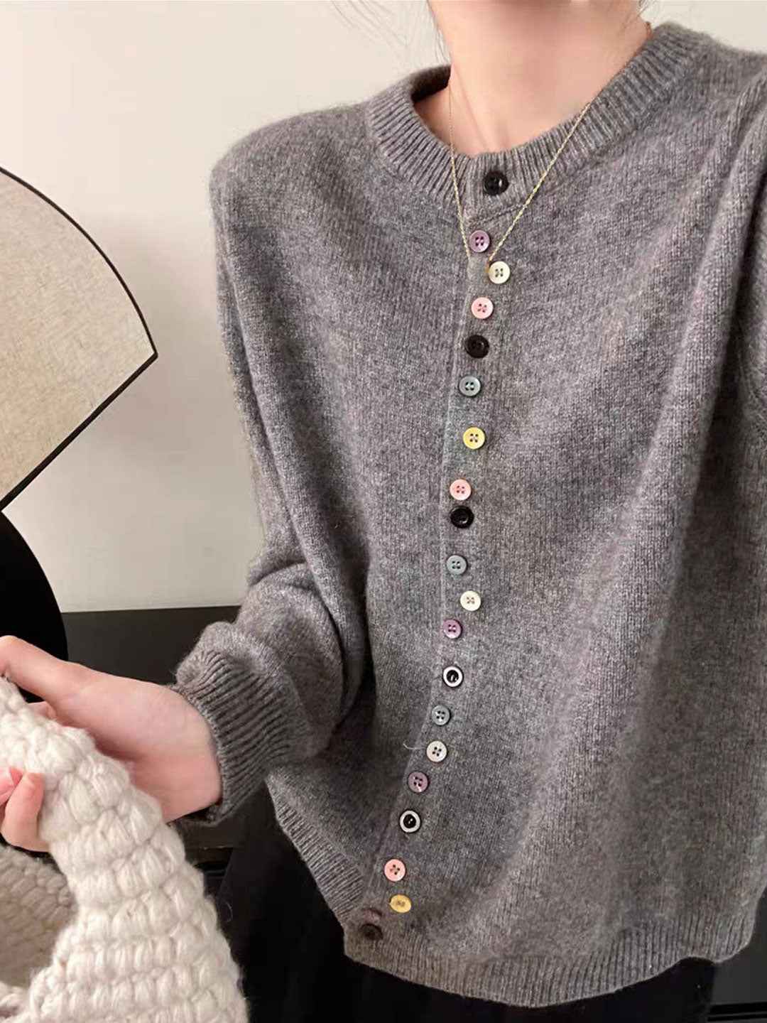 Sally | Elegant Buttoned Knit Cardigan