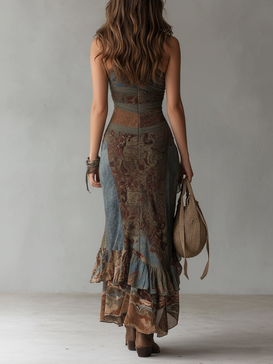 Lily | Maxi dress with floral pattern vintage