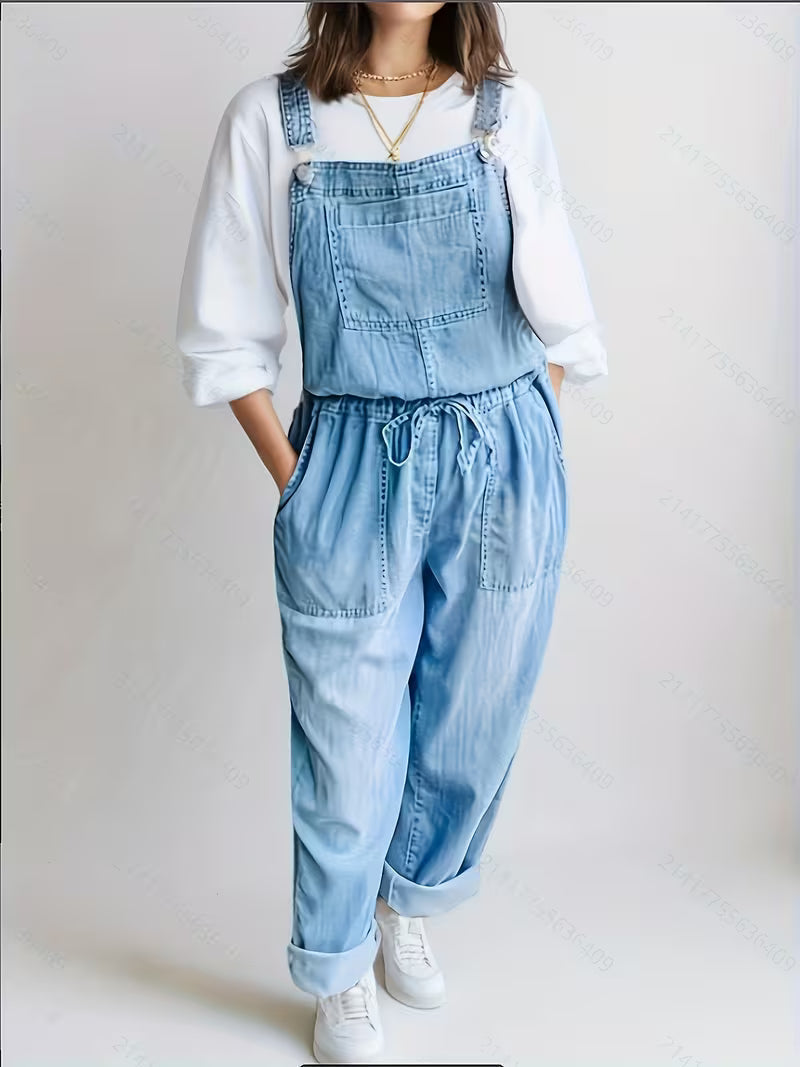 Michelle - Relaxed Denim Jumpsuit