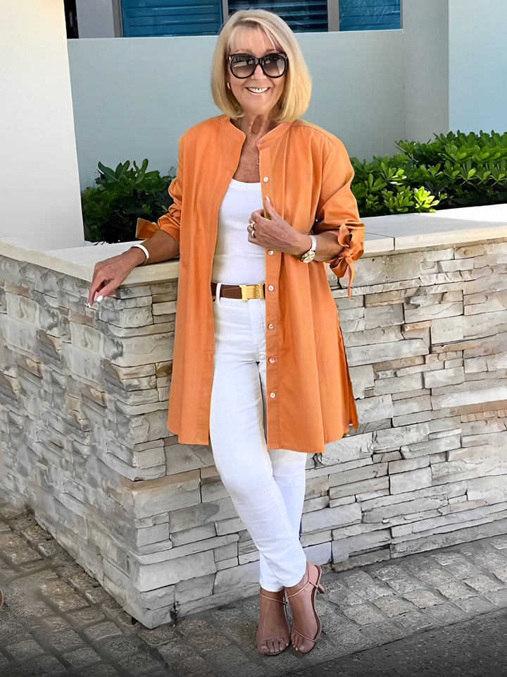 Zoe | Classy Long Shirt Jacket