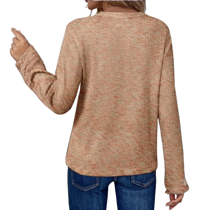 Rachael | Cosy V-Neck Waffle Knit Top