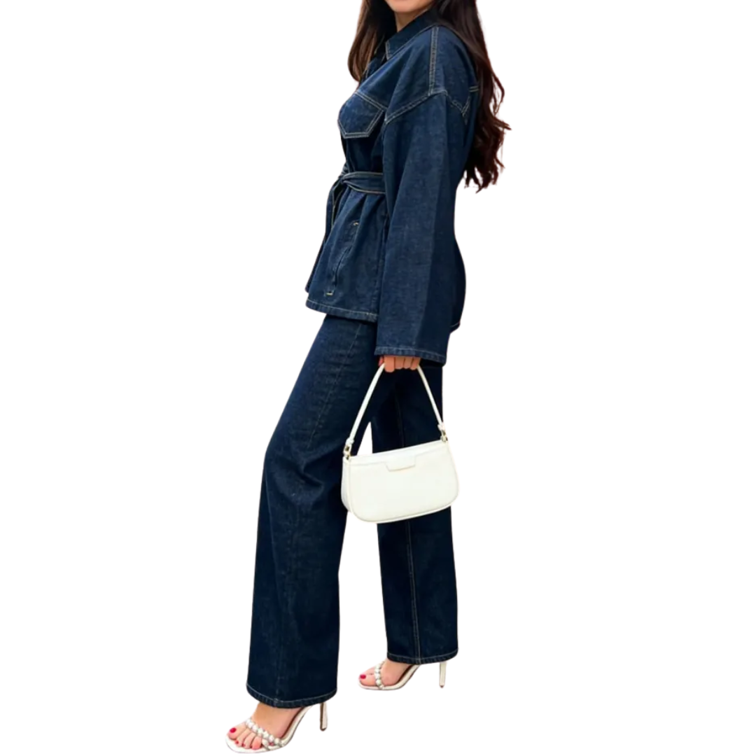 Hayley | Relaxed Dark Wash Denim Jacket
