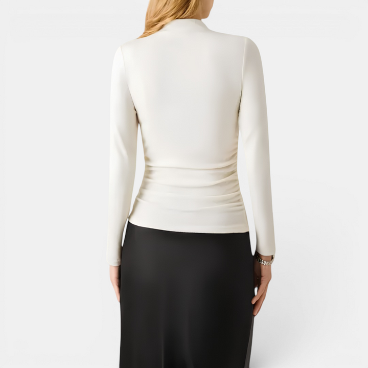Olivia | Thermal Ruched Mockneck Top