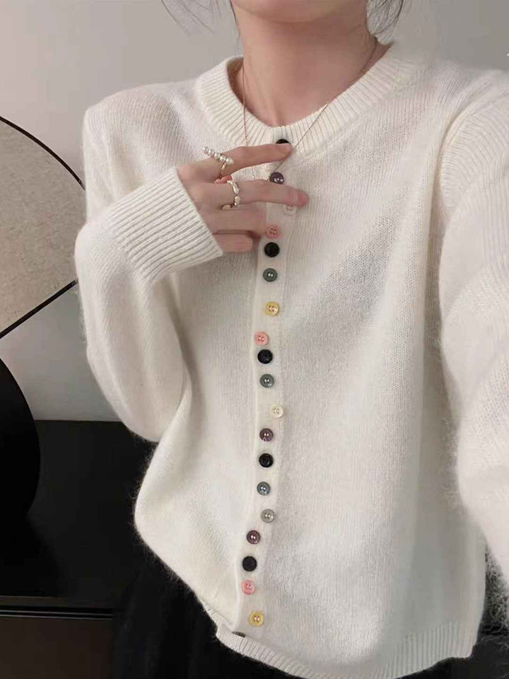 Sally | Elegant Buttoned Knit Cardigan