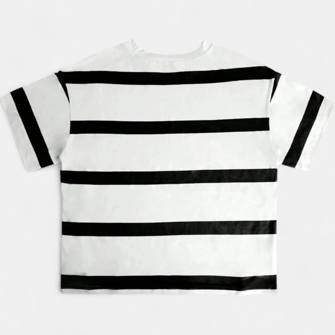 Tessa | Relaxed Striped Soft Crew Top