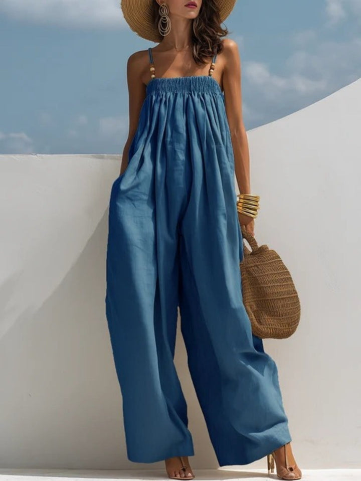 Violet - Denim Wide-Leg Jumpsuit