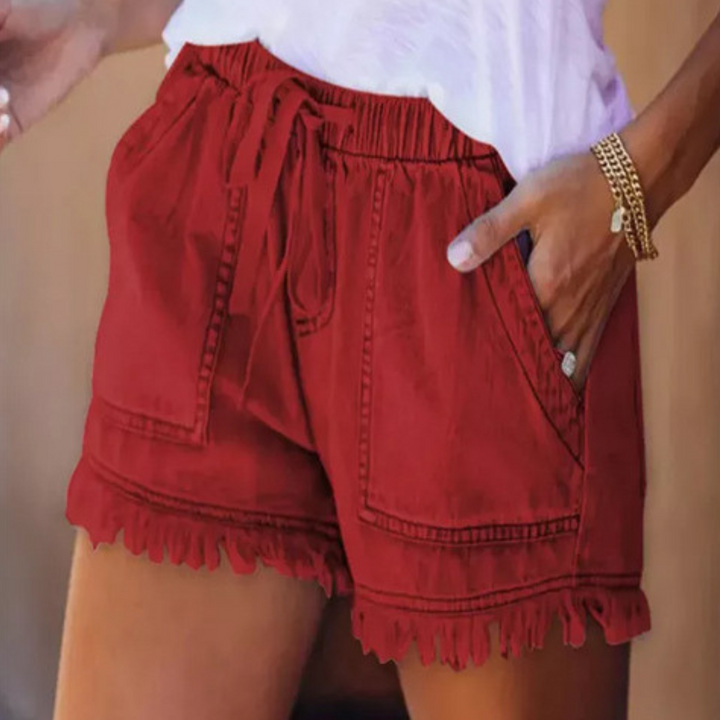 Gabrielle | Casual Soft Waist-Tie Loose Fit Shorts