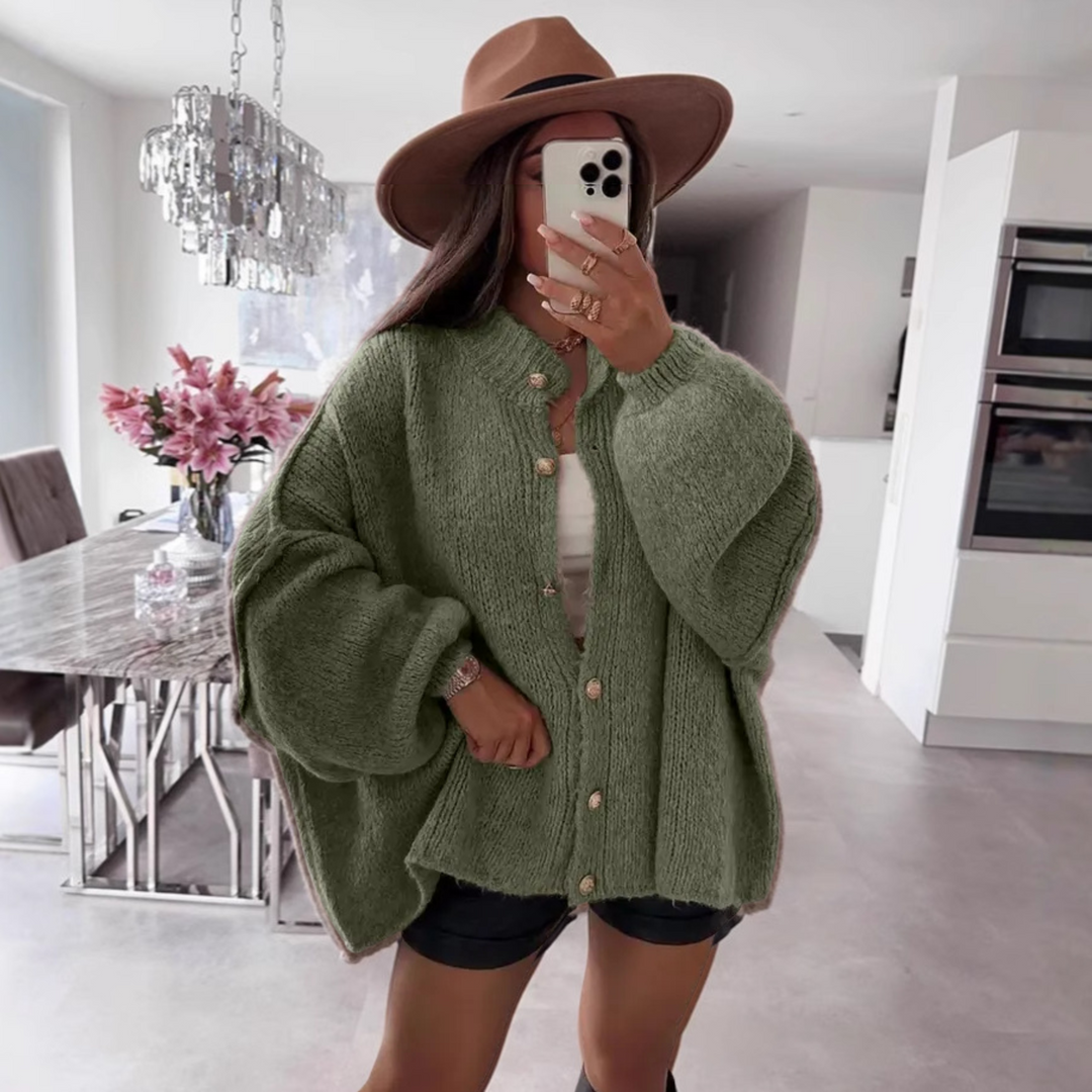 Millie | Classic Button-Down Long Sleeve Cardigan