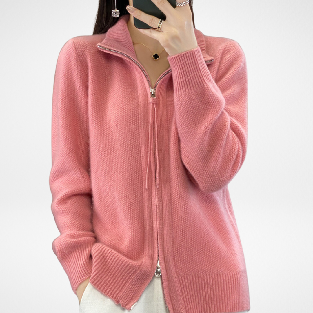 Samantha | Minimalist Zip Sweater