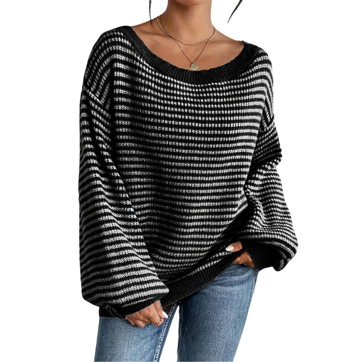 Grace | Casual All-Season Ladies Striped Sweater