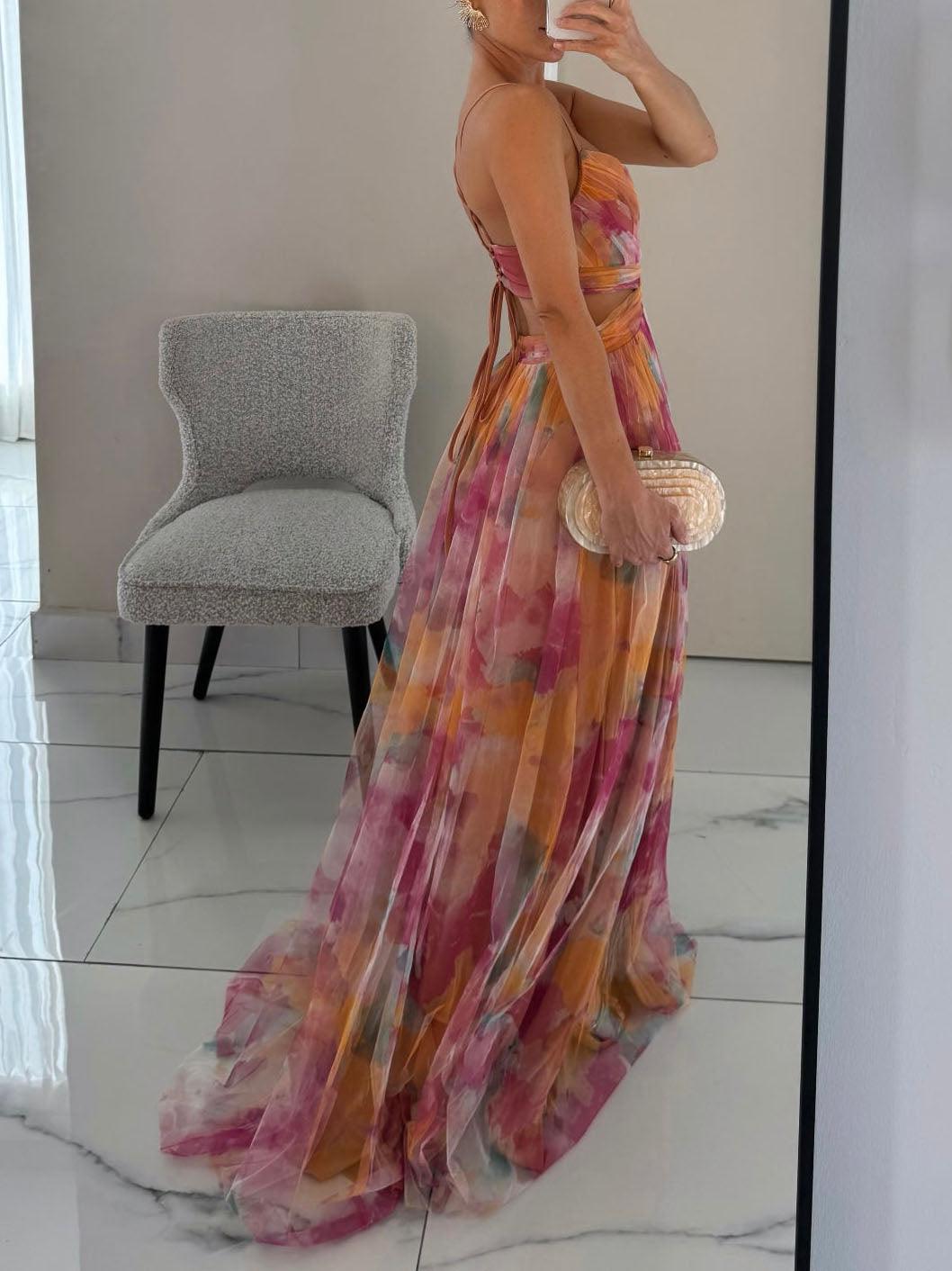 Antonia | Maxi dress floral print with V-neck
